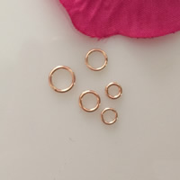 Gold-filled círculo fechado, 14K rosa gold-filled & tamanho diferente para a escolha, níquel, chumbo e cádmio livre, Buraco:Aprox 0.55mm, vendido por PC