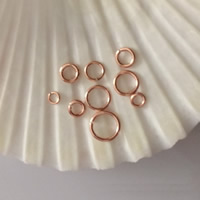Gold Filled Open Jump Ring, 14K rose gold-filled & different size for choice, nickel, lead & cadmium free, Sold By PC