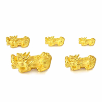 ouro 24 K grânulos, miçangas, Fabuloso Besta Selvagem, tamanho diferente para a escolha, vendido por PC