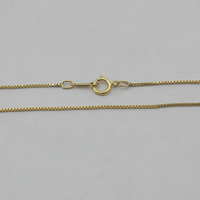 Gold Filled Necklace Chain 14K gold-filled & box chain nickel lead & cadmium free 0.85mm Sold By Strand