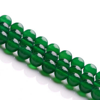 الخرز العقيق الأخضر الطبيعي, جولة, حجم مختلفة للاختيار, الصف AAAAAA, حفرة:تقريبا 1mm, تباع لكل تقريبا 15.5 بوصة حبلا