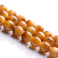 Tigerauge Perlen, rund, natürlich, verschiedene Größen vorhanden, goldfarben, Grade AAAAAA, Bohrung:ca. 1mm, verkauft per ca. 15.5 ZollInch Strang