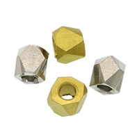 Brass Jewelry Beads, plated, more colors for choice, nickel, lead & cadmium free, 3x3x3mm, Hole:Approx 1.5mm, 1000PCs/Lot, Sold By Lot
