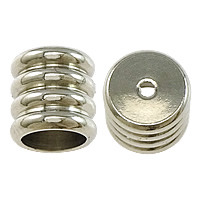 Stainless Steel End Caps Column original color Approx 4mm 0.5mm Sold By Lot