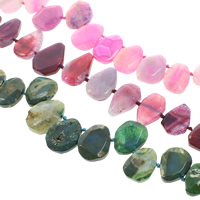 Natural Dragon Veins Agate Beads Teardrop - Approx 1.5-2mm Approx Sold Per Approx 15.5 Inch Strand