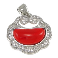Red Agate Pendants Brass with Red Agate platinum plated natural & micro pave cubic zirconia nickel lead & cadmium free Approx Sold By Lot