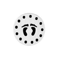Edelstahl Schwimm Medaillon Anhänger Rahmen, flache Runde, poliert, Emaille, originale Farbe, 22x0.5mm, 100PCs/Tasche, verkauft von Tasche