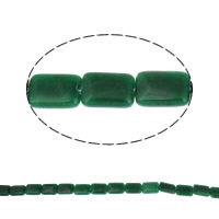 Malaysia Jade Perle, Rechteck, natürlich, 13x18x6mm, Bohrung:ca. 1.5mm, ca. 22PCs/Strang, verkauft per ca. 15.3 ZollInch Strang