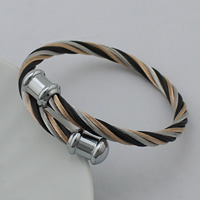 Stainless Steel Bangle plated adjustable multi-colored 5mm Inner Approx 53mm Length Approx 6.5 Inch Sold By Lot