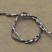 Non Magnetic Hematite Beads Rectangle plated Approx 0.5mm Length Approx 16 Inch Approx Sold By Lot