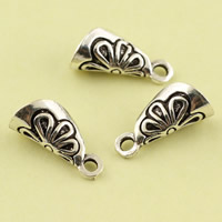 Brass Jewelry Pendants, antique silver color plated, lead & cadmium free, 6.70x14.90x6mm, Hole:Approx 1.5mm, Sold By PC