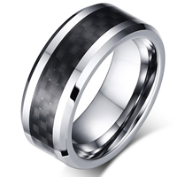 Stainless Steel Finger Ring for Men, plated, different size for choice & for man, 8mm, 2PCs/Lot, Sold By Lot