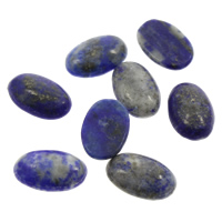 Lapis Cabochon Flat Oval flat back Sold By Bag