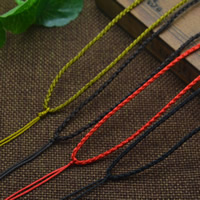 Fashion Necklace Cord, Nylon Cord, adjustable, more colors for choice, 2mm, Length:Approx 17.5-24 Inch, 100Strands/Bag, Sold By Bag