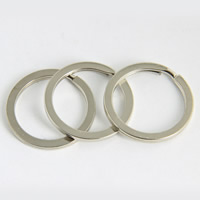 Jern split ring, platin farve forgyldt, bly & cadmium fri, 1.8x25mm, 1000pc'er/Bag, Solgt af Bag