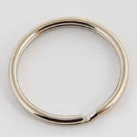 Iron Split Ring, platinum color plated, lead & cadmium free, 1.4x25mm, 1000PCs/Bag, Sold By Bag