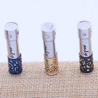 Titanium Steel Pendants, Perfume Bottle, plated, different size for choice, more colors for choice, Hole:Approx 3mm, Sold By PC