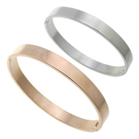 Stainless Steel Bangle, plated, different size for choice, more colors for choice, Sold By PC