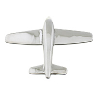 Stainless Steel Pendants 316L Stainless Steel Airplane original color Approx Sold By Lot