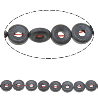 Non Magnetic Hematite Beads, Donut, 6x2mm, Hole:Approx 1mm, Length:Approx 16.5 Inch, 10Strands/Lot, Approx 67PCs/Strand, Sold By Lot