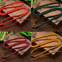 Fashion Halsband Cord, Nylontråd, fler färger för val, 3.5mm, Längd Ca 25 inch, 50Strands/Bag, Säljs av Bag