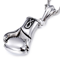 Stainless Steel Pendants, Boxing Glove, for man & blacken, 36x24mm, Hole:Approx 3x6mm, Sold By PC
