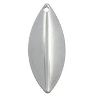 Stainless Steel Pendants, Horse Eye, original color, 14x36x3mm, Hole:Approx 1mm, 100PCs/Bag, Sold By Bag