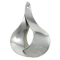 Stainless Steel Pendants, original color, 24x36x9mm, Hole:Approx 1mm, 100PCs/Bag, Sold By Bag