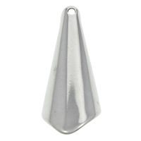 Jóias Pingentes de aço inoxidável, cor original, 11x28x9mm, Buraco:Aprox 1mm, 100PCs/Bag, vendido por Bag