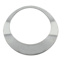 Stainless Steel Povezivanje Ring, Nehrđajući čelik, Uštipak, izvorna boja, 45x2mm, Rupa:Približno 33.8mm, 100računala/Torba, Prodano By Torba