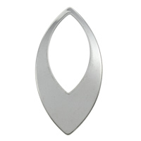 Stainless Steel Linking Ring, Horse Eye, original color, 23x47x1mm, Hole:Approx 14.2x29mm, 100PCs/Bag, Sold By Bag