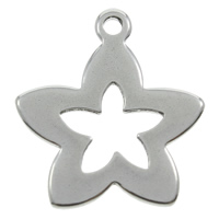 Stainless Steel Flower Pendant original color Approx 1mm Sold By Bag