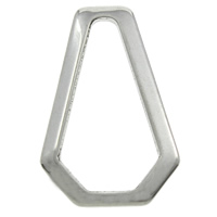 vinculação de anel de aço inoxidável, cor original, 13x20x1mm, Buraco:Aprox 10-15mm, 200PCs/Bag, vendido por Bag