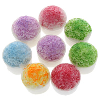 Food Resin Cabochon, Cake, flat back, more colors for choice, 12x13mm, 100PCs/Bag, Sold By Bag