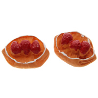 Food Resin Cabochon Bread flat back yellow Sold By Bag