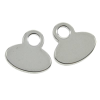 Stainless Steel Pendants, original color, 11x11x1mm, Hole:Approx 1.5mm, 200PCs/Bag, Sold By Bag