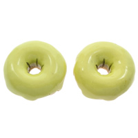 Food Resin Cabochon Cake flat back light green Sold By Bag