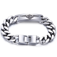 Men Bracelet, Stainless Steel, twist oval chain & for man & blacken, 13.50mm, Sold Per Approx 8.6 Inch Strand