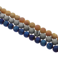 Perles druzy, quartz clair, Rond, Placage, naturel & le style Druzy, plus de couleurs à choisir, 20mm, Trou:Environ 1mm, 20PC/brin, Vendu par Environ 15.5 pouce brin