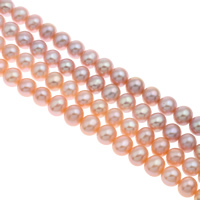 Perlas Patata Freshwater, Perlas cultivadas de agua dulce, natural, más colores para la opción, 8-9mm, agujero:aproximado 0.8mm, Vendido para aproximado 15.5 Inch Sarta