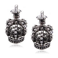 Zinc Alloy Crown Pendants antique silver color plated nickel lead & cadmium free Approx 3mm Sold By Lot