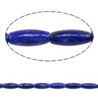 Perles Lapis Lazuli, lapis lazuli naturel, ovale, 25x10mm, Trou:Environ 1.5-2mm, Longueur:Environ 16 pouce, 2Strandstoron/lot, Environ 16PC/brin, Vendu par lot