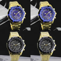 Men Wrist Watch Stainless Steel with zinc alloy dial & Glass plated for man 42mm Length Approx 9.4 Inch Sold By PC