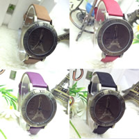 Women Wrist Watch PU Leather with zinc alloy dial & Glass plated for woman 33mm Length Approx 9 Inch Sold By PC
