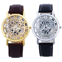 Women Wrist Watch PU Leather with Glass & Zinc Alloy plated adjustable & for woman nickel lead & cadmium free 40mm 20mm Length Approx 8 Inch Sold By PC