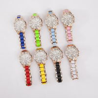Women Wrist Watch Zinc Alloy with TR90 & Glass plated nickel lead & cadmium free 35mm 20mm Length Approx 7.4 Inch Sold By Lot