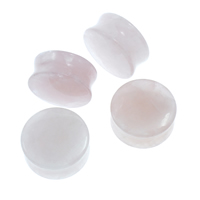 quartz rose goutte, haltère, aucun trou, 27x13mm, 10PC/sac, Vendu par sac
