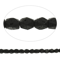 Natural Lava Beads Drum Approx 1mm Length Approx 15 Inch Approx Sold By Bag