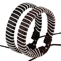 Koskind Bracelet, med Vokset Cotton Cord, justerbar, flere farver til valg, 10mm, Længde Ca. 6.6 inch, 50Strands/Lot, Solgt af Lot