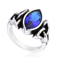 Stainless Steel Finger Ring 316L Stainless Steel & with cubic zirconia & blacken Sold By Lot